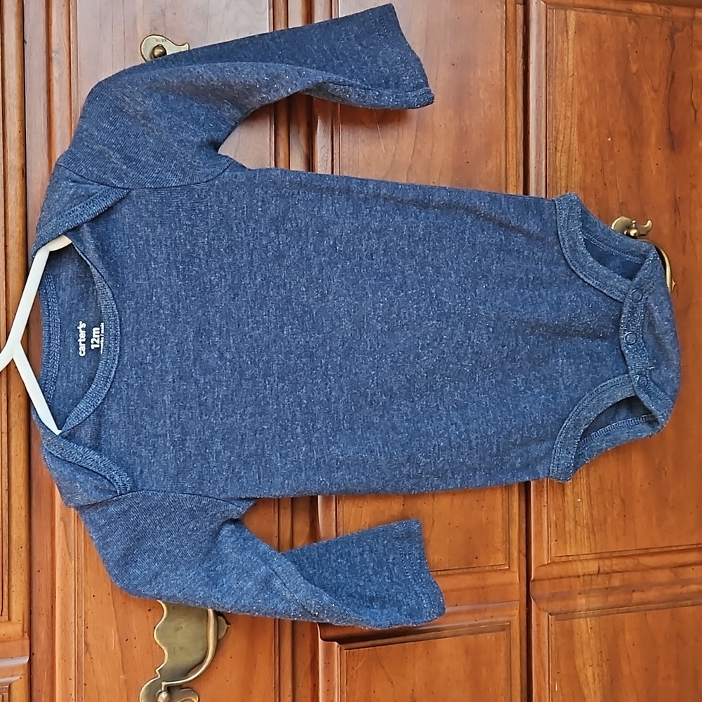 Navy Blue Long Sleeve Onesie